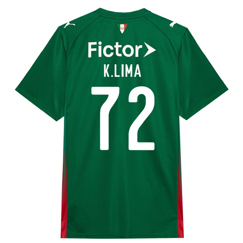 Danxen Mujer Camiseta Kauan Lima #72 Verde Rojo Blanco 1ª Equipación 2026/27 La Camisa