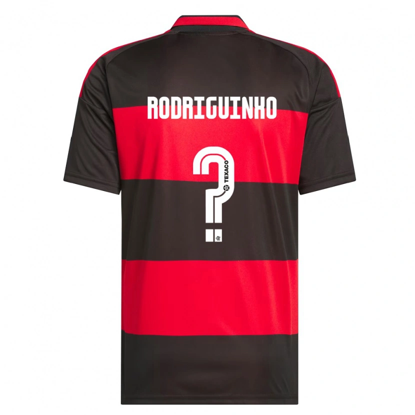 Danxen Mujer Camiseta Rodriguinho #0 Rojo Negro Blanco 1ª Equipación 2026/27 La Camisa