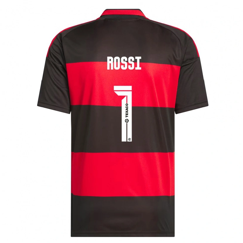 Danxen Mujer Camiseta Agustín Rossi #1 Rojo Negro Blanco 1ª Equipación 2026/27 La Camisa