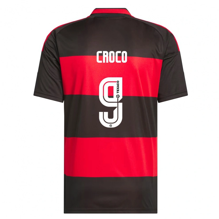Danxen Mujer Camiseta Gabi Croco #9 Rojo Negro Blanco 1ª Equipación 2026/27 La Camisa
