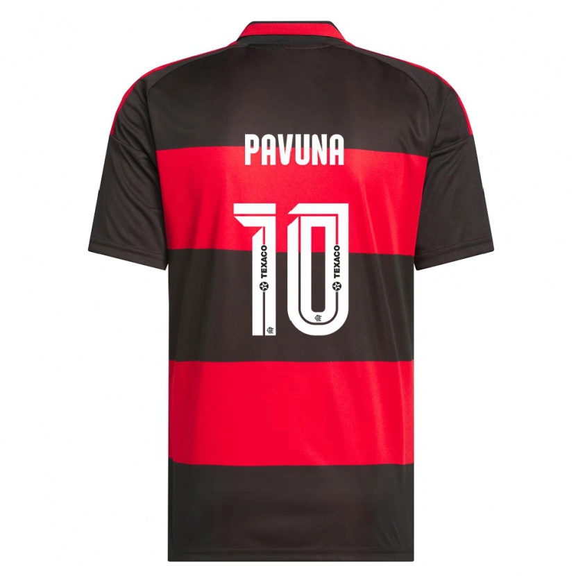 Danxen Mujer Camiseta Kauã Pavuna #10 Rojo Negro Blanco 1ª Equipación 2026/27 La Camisa