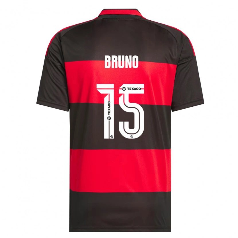 Danxen Mujer Camiseta Fabrício Bruno #15 Rojo Negro Blanco 1ª Equipación 2026/27 La Camisa