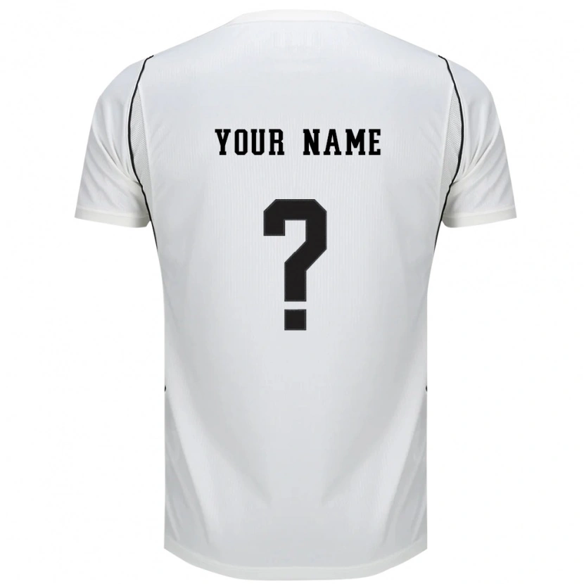 Danxen Mujer Camiseta Su Nombre #0 Blanco Negro Rojo 1ª Equipación 2026/27 La Camisa