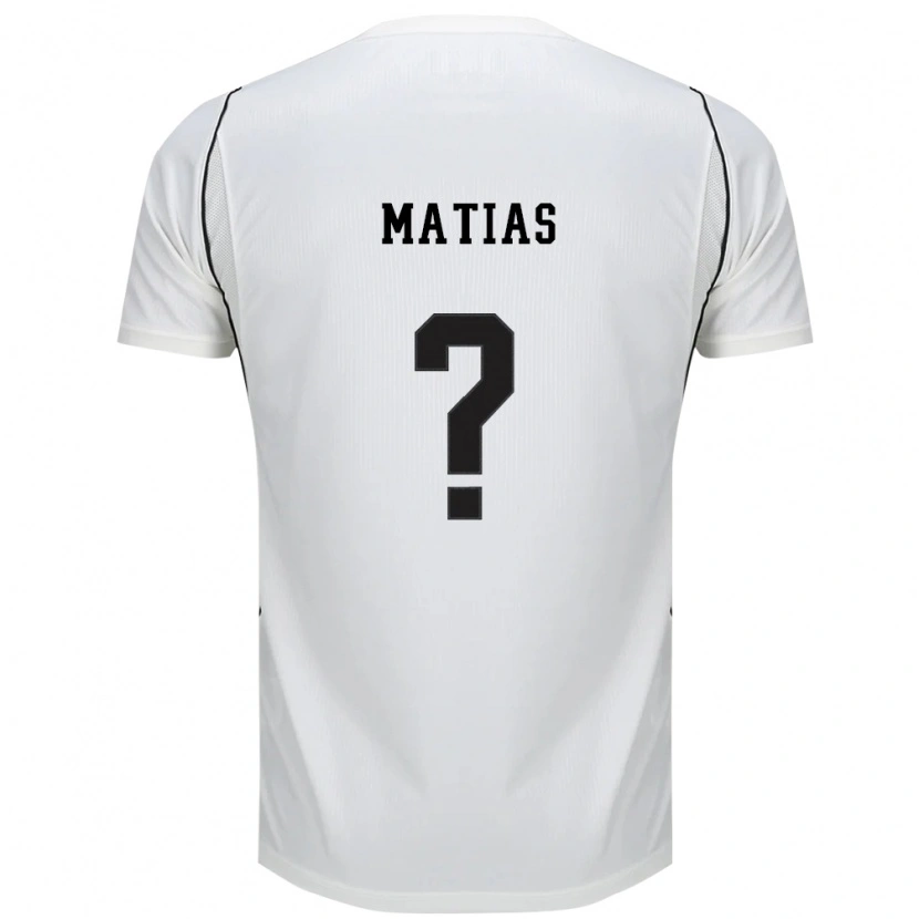 Danxen Mujer Camiseta Matheus Matias #0 Blanco Negro Rojo 1ª Equipación 2026/27 La Camisa
