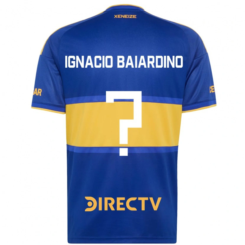 Danxen Mujer Camiseta Juan Ignacio Baiardino #0 Azul Real Amarillo 1ª Equipación 2026/27 La Camisa