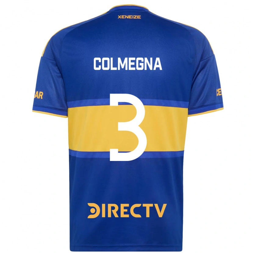 Danxen Mujer Camiseta Agustín Colmegna #3 Azul Real Amarillo 1ª Equipación 2026/27 La Camisa