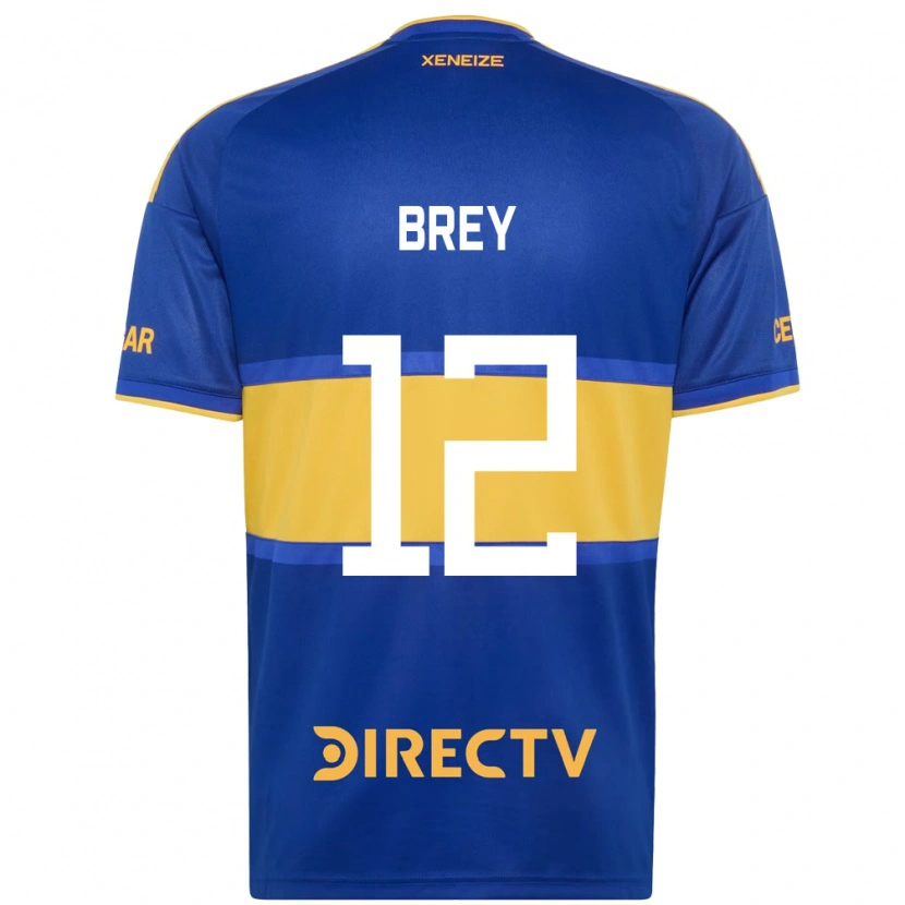 Danxen Mujer Camiseta Leandro Brey #12 Azul Real Amarillo 1ª Equipación 2026/27 La Camisa