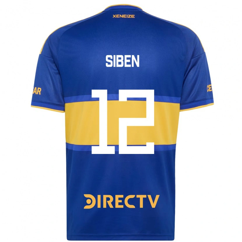 Danxen Mujer Camiseta Priscila Siben #12 Azul Real Amarillo 1ª Equipación 2026/27 La Camisa