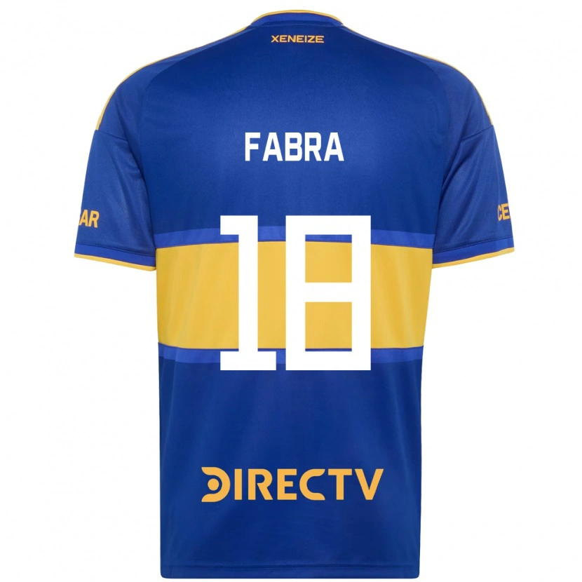 Danxen Mujer Camiseta Frank Fabra #18 Azul Real Amarillo 1ª Equipación 2026/27 La Camisa
