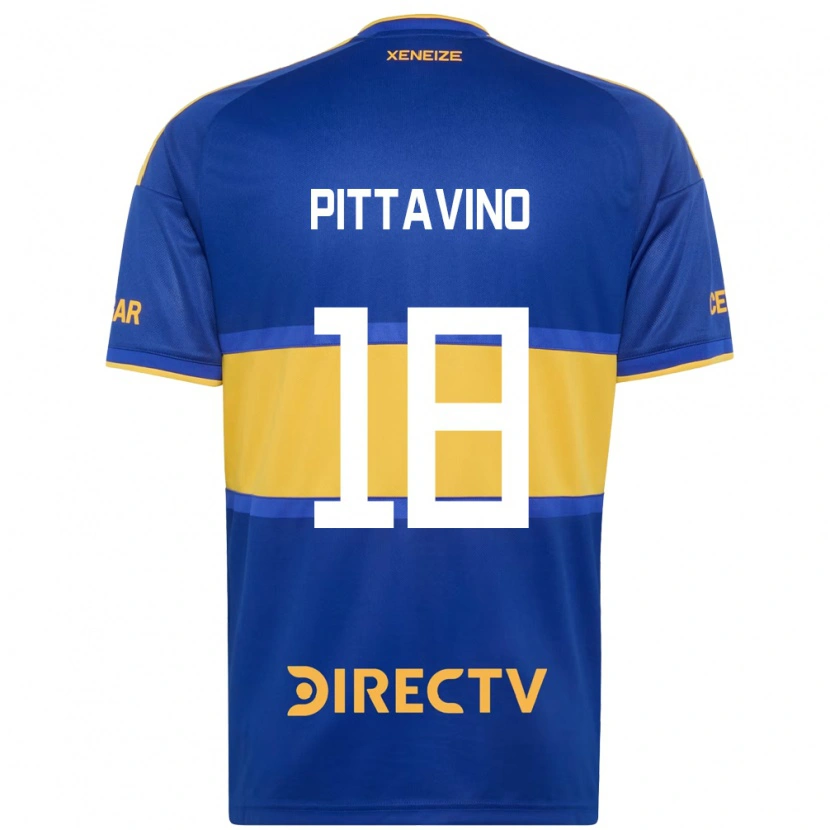Danxen Mujer Camiseta Rodrigo Pittavino #18 Azul Real Amarillo 1ª Equipación 2026/27 La Camisa