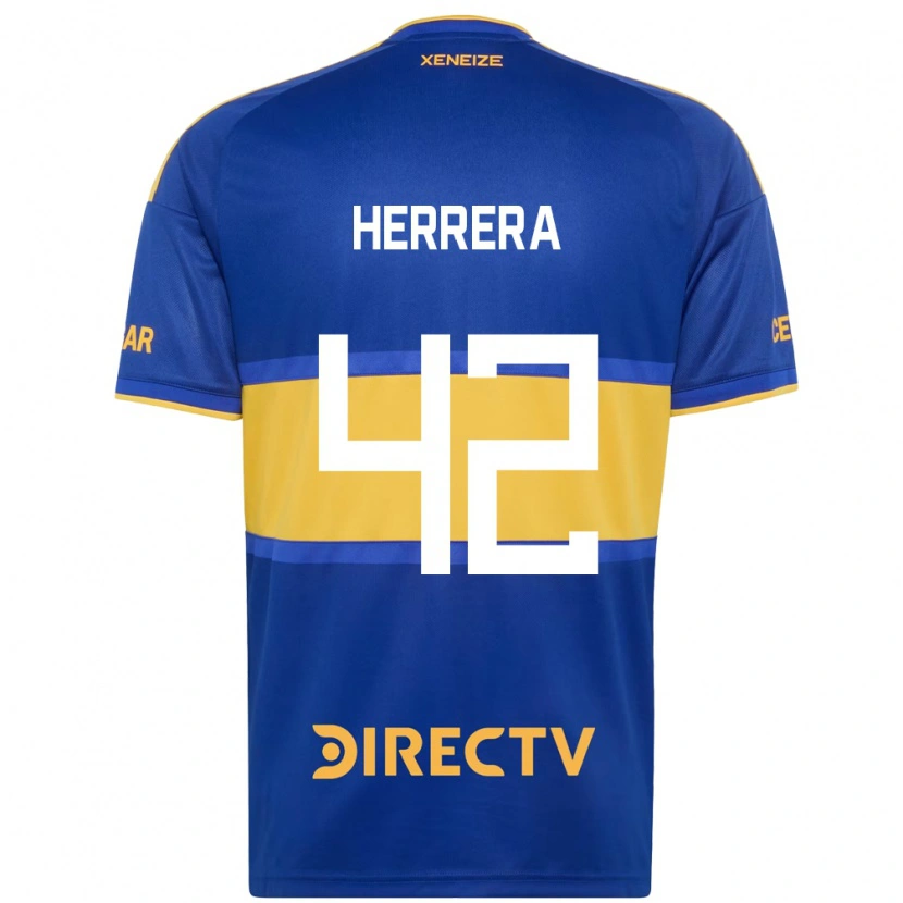 Danxen Mujer Camiseta Facundo Herrera #42 Azul Real Amarillo 1ª Equipación 2026/27 La Camisa