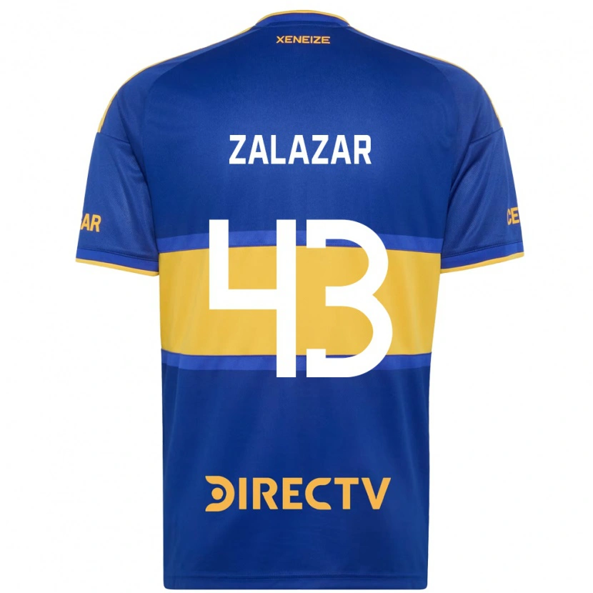 Danxen Mujer Camiseta Maximiliano Zalazar #43 Azul Real Amarillo 1ª Equipación 2026/27 La Camisa
