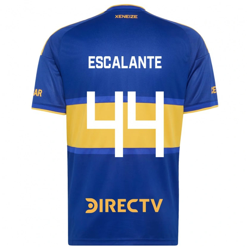 Danxen Mujer Camiseta Israel Escalante #44 Azul Real Amarillo 1ª Equipación 2026/27 La Camisa