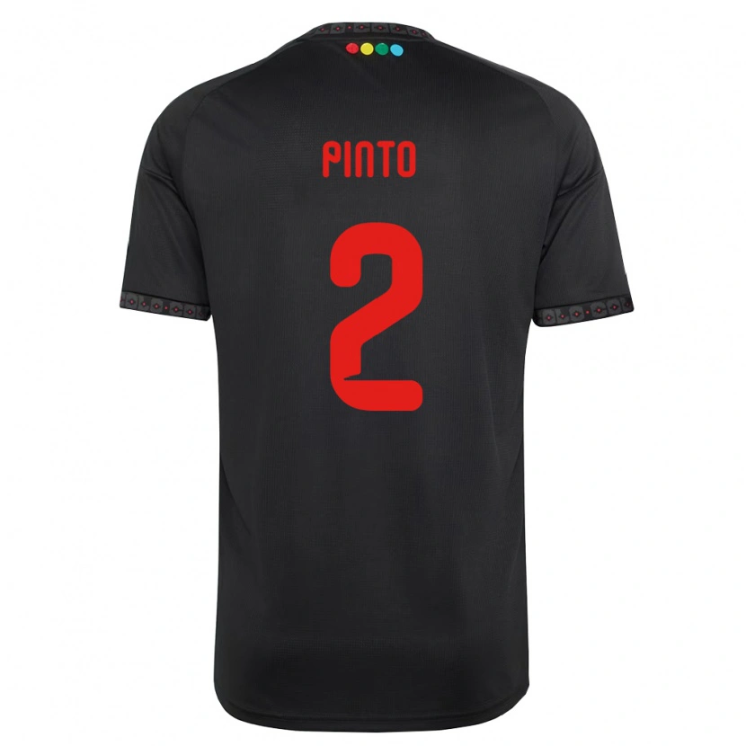 Danxen Mujer Camiseta Matías Pinto #2 Negro Rojo 2ª Equipación 2026/27 La Camisa