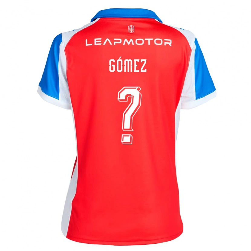 Danxen Mujer Camiseta Bastián Gómez #0 Rojo Azul 2ª Equipación 2026/27 La Camisa