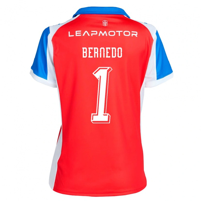 Danxen Mujer Camiseta Vicente Bernedo #1 Rojo Azul 2ª Equipación 2026/27 La Camisa