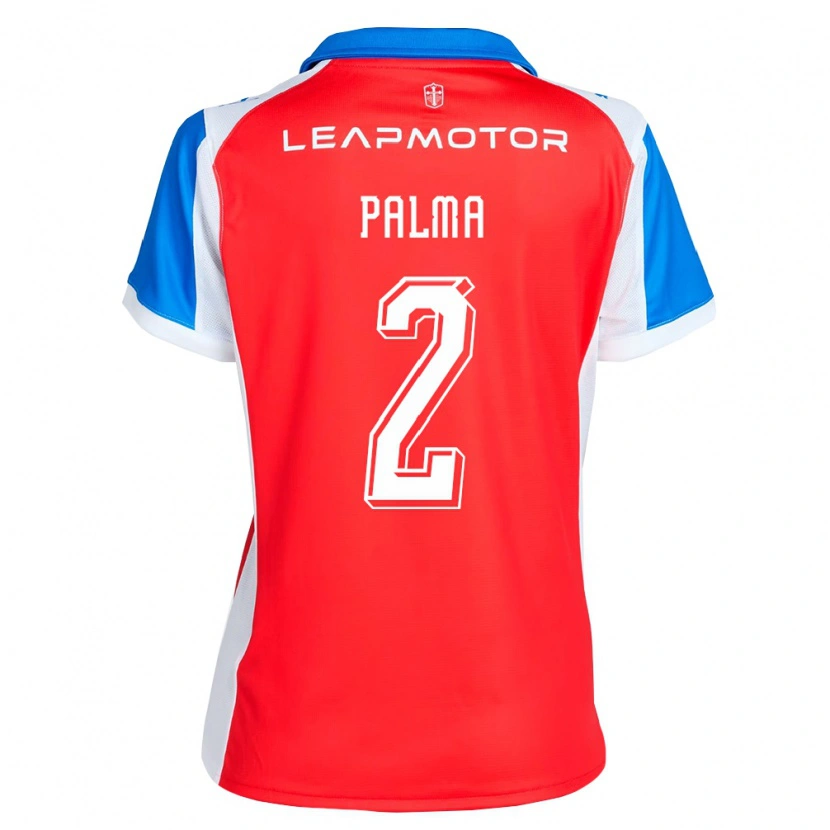 Danxen Mujer Camiseta León Palma #2 Rojo Azul 2ª Equipación 2026/27 La Camisa