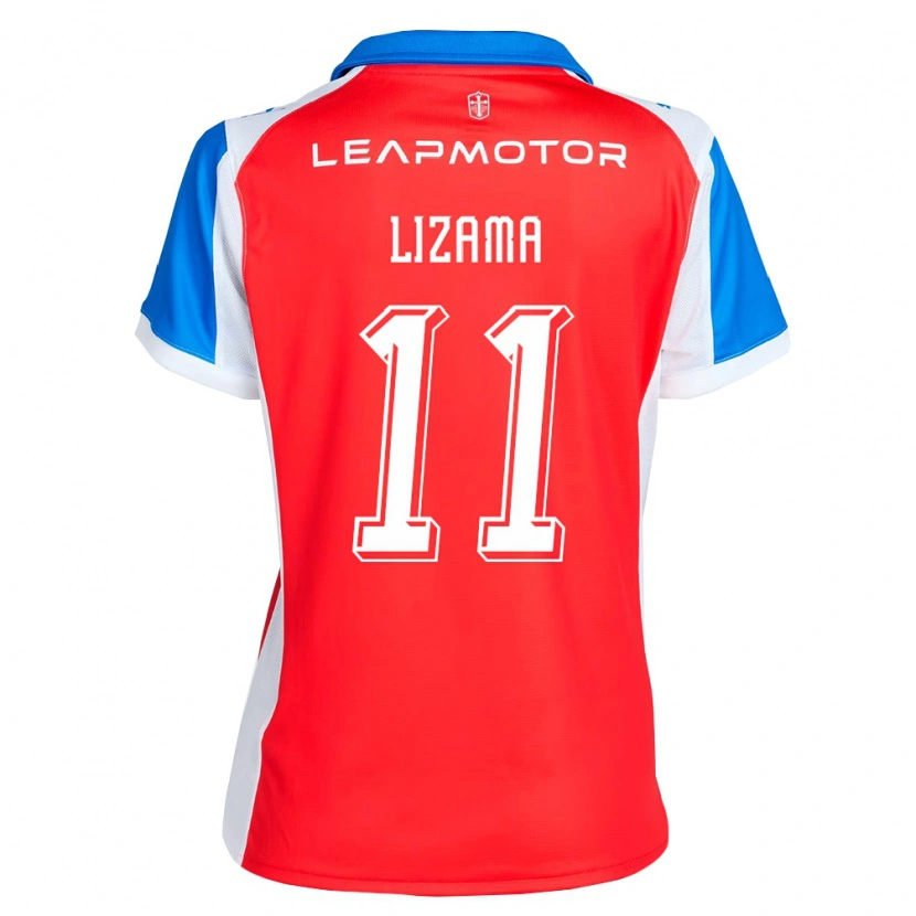 Danxen Mujer Camiseta Bayron Lizama #11 Rojo Azul 2ª Equipación 2026/27 La Camisa