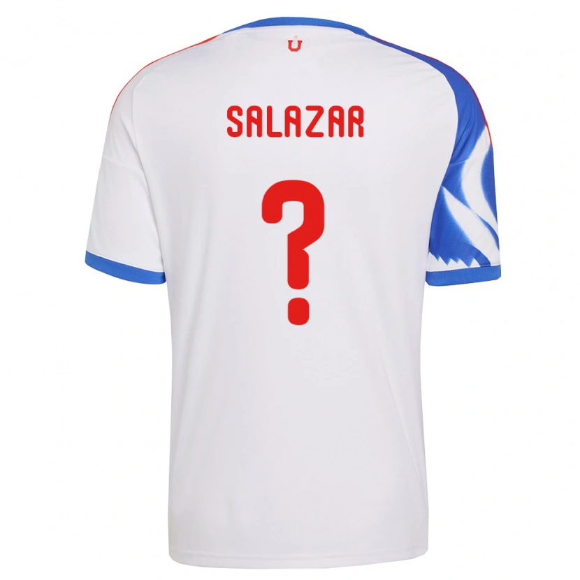 Danxen Mujer Camiseta Yahir Salazar #0 Blanco Azul Marino 2ª Equipación 2026/27 La Camisa