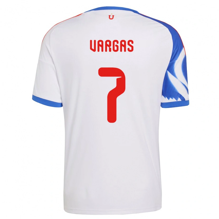 Danxen Mujer Camiseta Jeisson Vargas #7 Blanco Azul Marino 2ª Equipación 2026/27 La Camisa