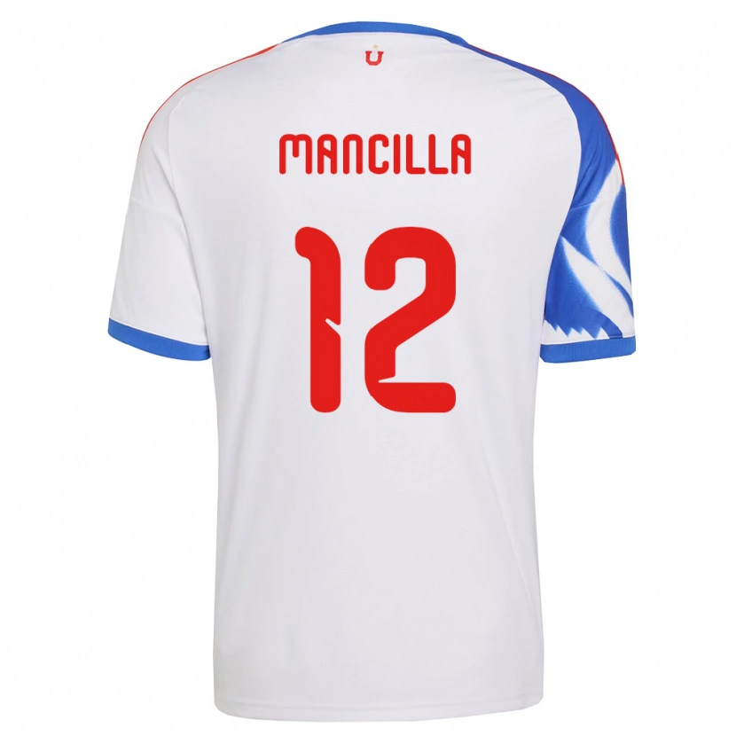 Danxen Mujer Camiseta Franco Mancilla #12 Blanco Azul Marino 2ª Equipación 2026/27 La Camisa