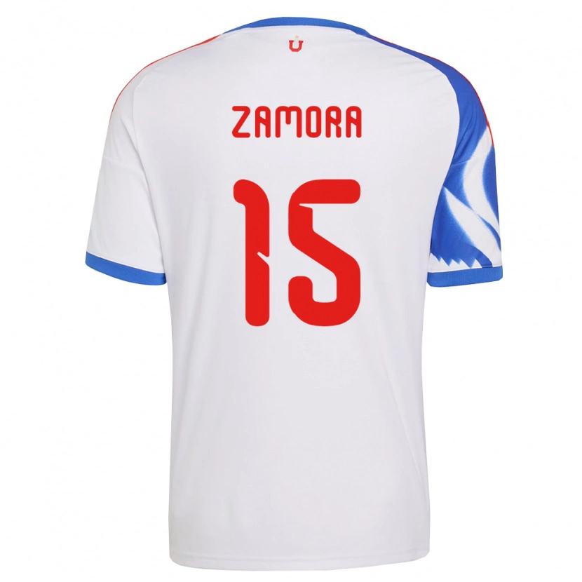 Danxen Mujer Camiseta Daniela Zamora #15 Blanco Azul Marino 2ª Equipación 2026/27 La Camisa
