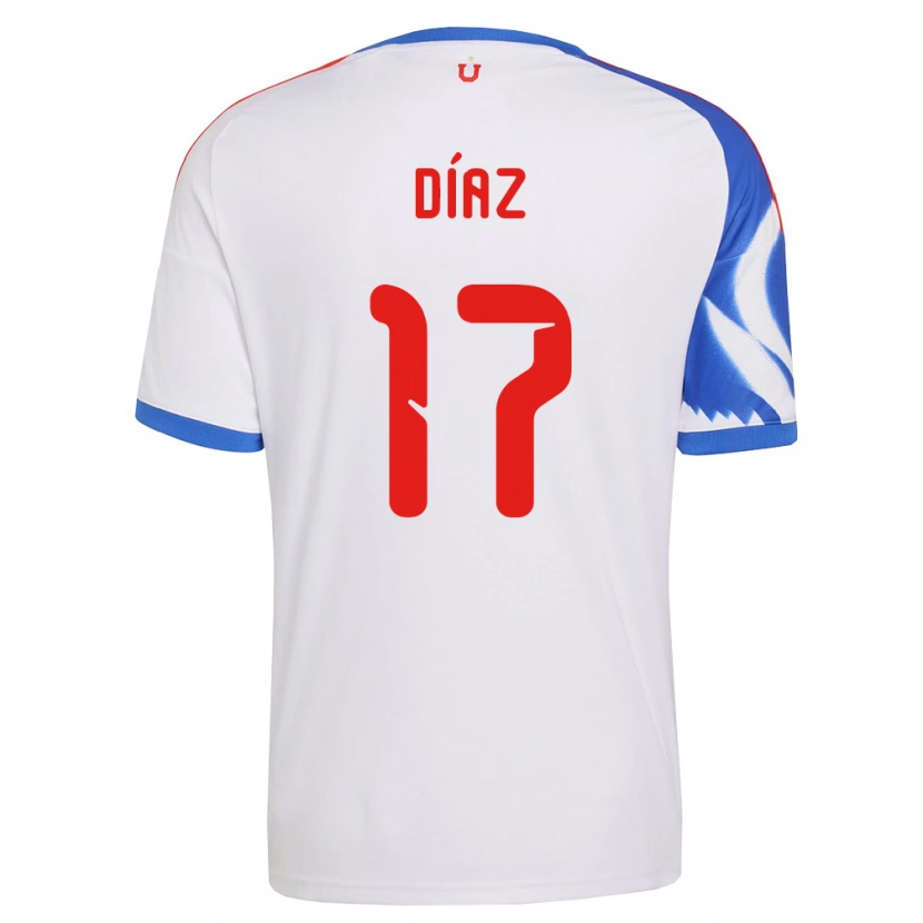 Danxen Mujer Camiseta Benjamín Díaz #17 Blanco Azul Marino 2ª Equipación 2026/27 La Camisa