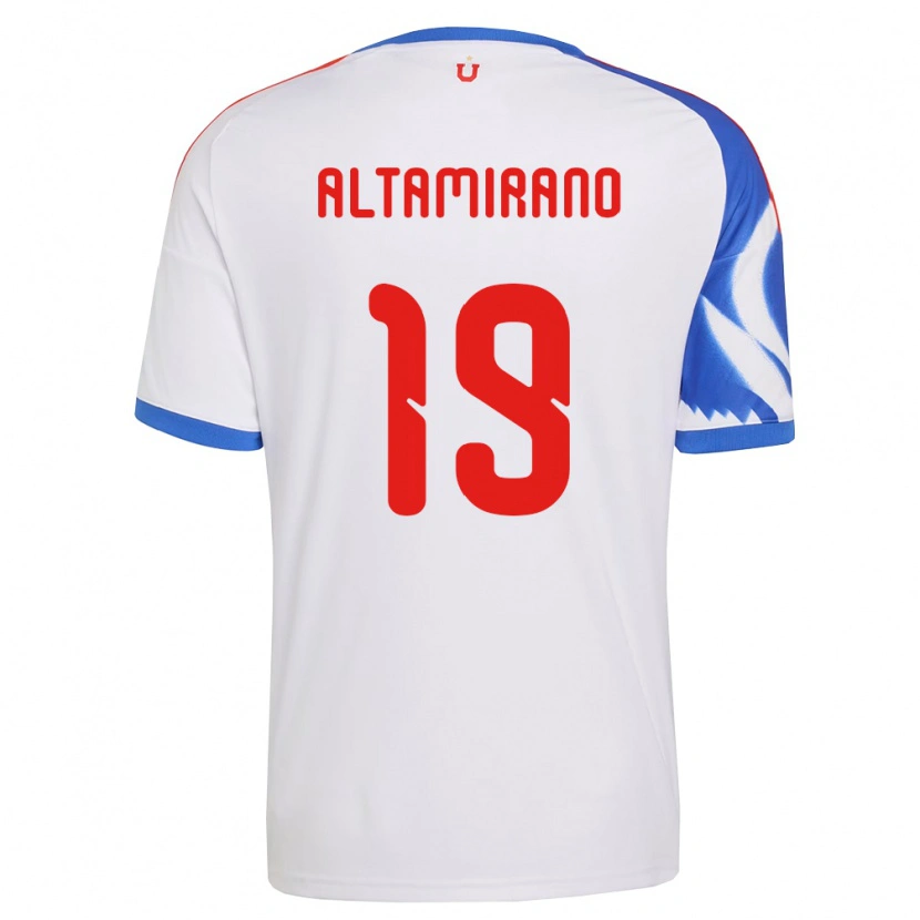 Danxen Mujer Camiseta Javier Altamirano #19 Blanco Azul Marino 2ª Equipación 2026/27 La Camisa