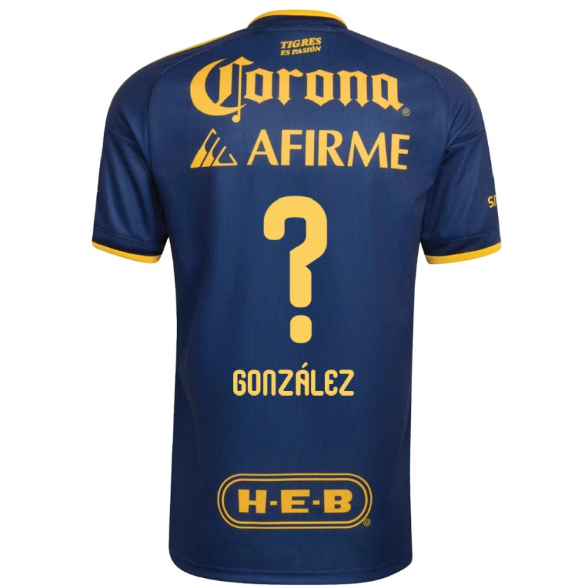 Danxen Mujer Camiseta Fernando González #0 Azul Real Amarillo 2ª Equipación 2026/27 La Camisa