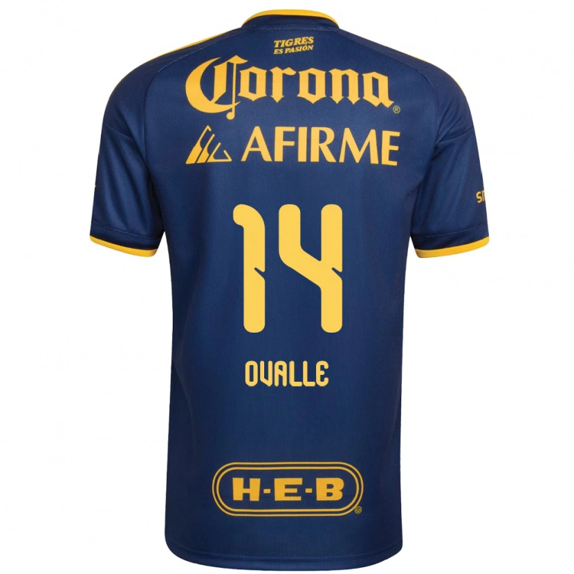 Danxen Mujer Camiseta Lizbeth Ovalle #14 Azul Real Amarillo 2ª Equipación 2026/27 La Camisa