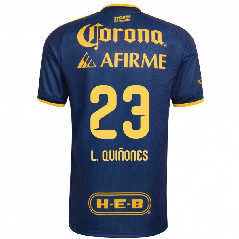 Danxen Mujer Camiseta Luis Quinones #23 Azul Real Amarillo 2ª Equipación 2026/27 La Camisa