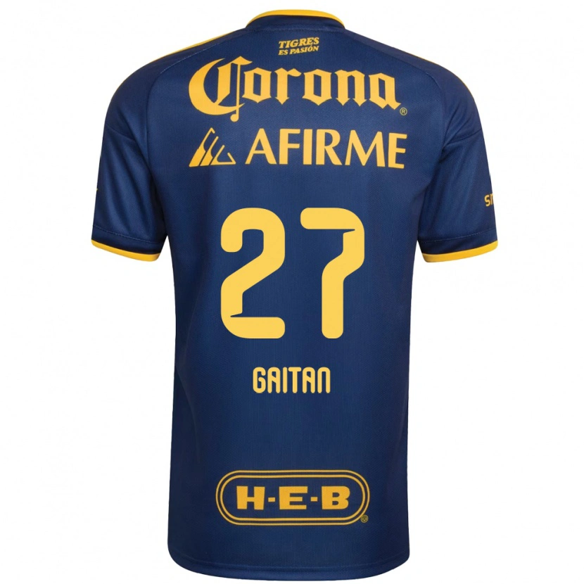 Danxen Mujer Camiseta Natalia Gaitan #27 Azul Real Amarillo 2ª Equipación 2026/27 La Camisa