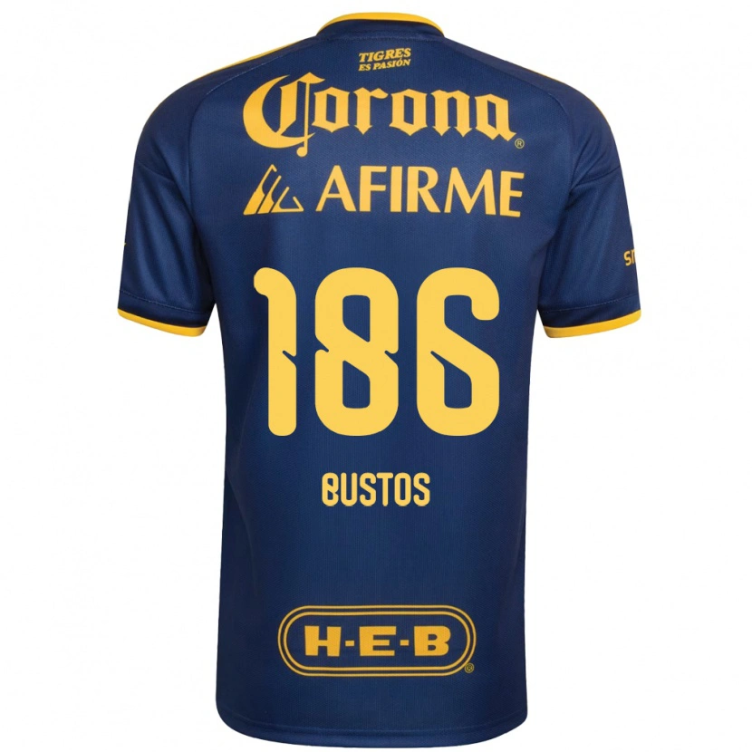 Danxen Mujer Camiseta Maximiliano Bustos #186 Azul Real Amarillo 2ª Equipación 2026/27 La Camisa
