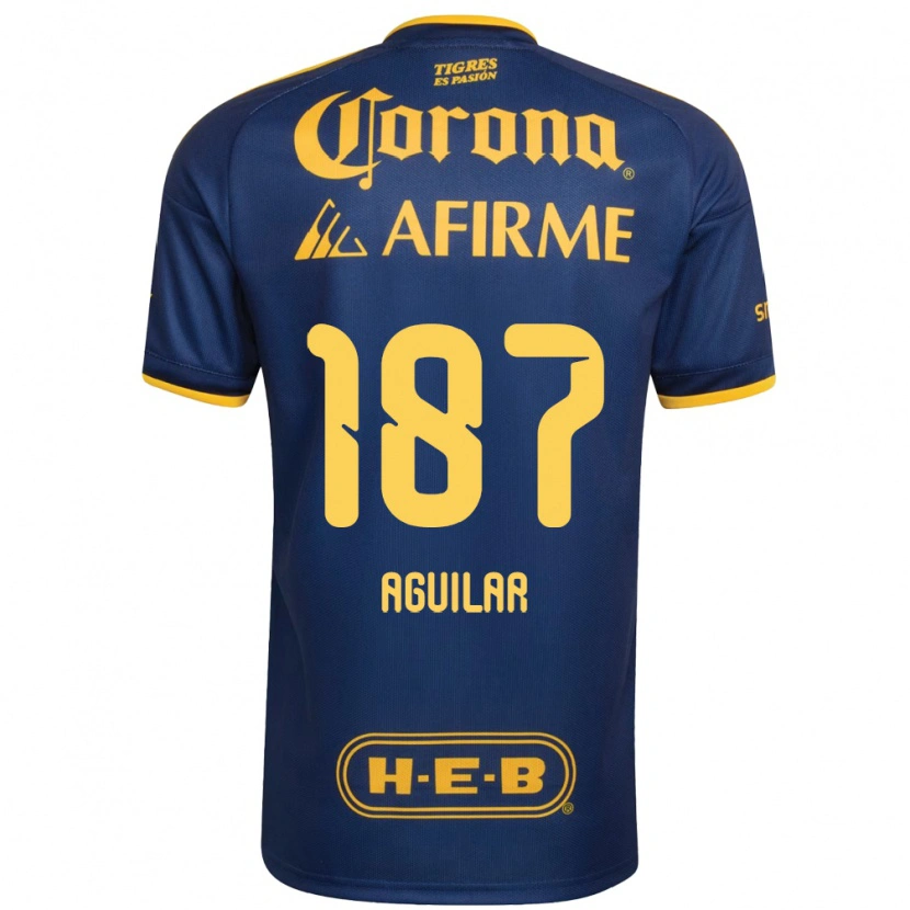 Danxen Mujer Camiseta Manuel Aguilar #187 Azul Real Amarillo 2ª Equipación 2026/27 La Camisa