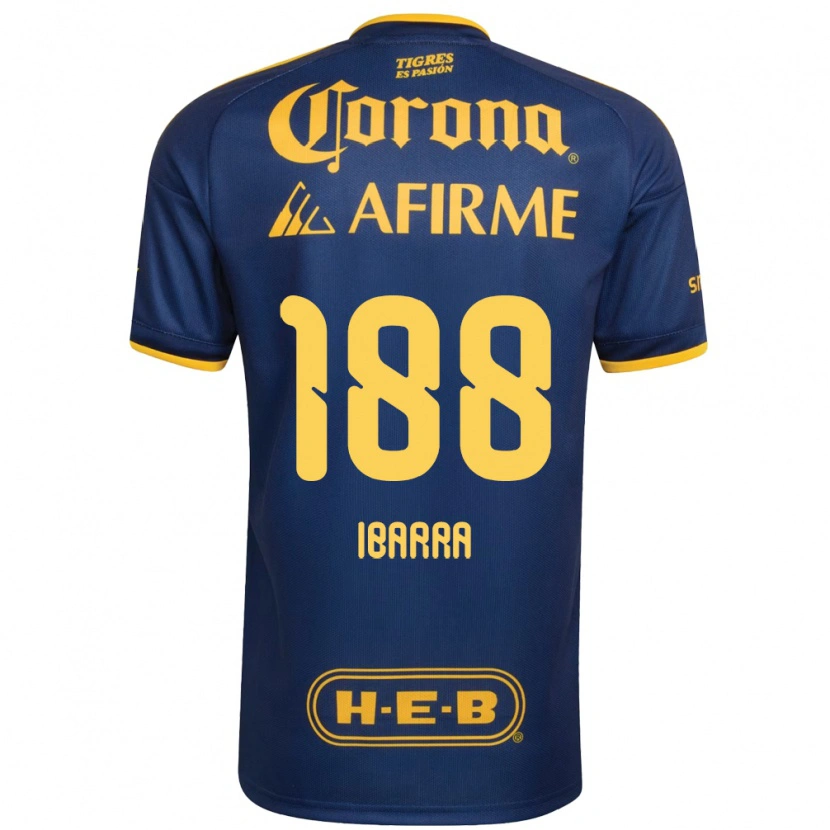 Danxen Mujer Camiseta Juan Ibarra #188 Azul Real Amarillo 2ª Equipación 2026/27 La Camisa