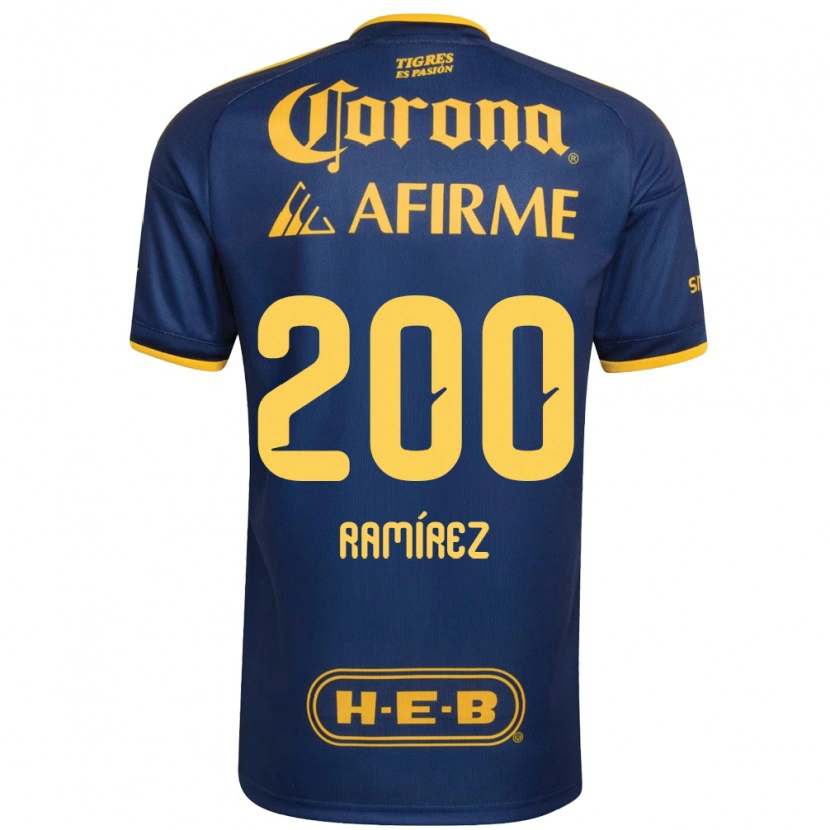 Danxen Mujer Camiseta Diego Ramírez #200 Azul Real Amarillo 2ª Equipación 2026/27 La Camisa