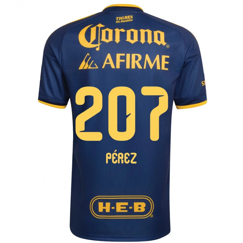 Danxen Mujer Camiseta Samuel Pérez #207 Azul Real Amarillo 2ª Equipación 2026/27 La Camisa