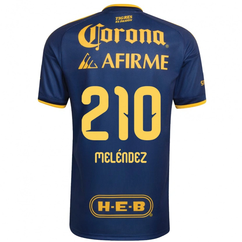 Danxen Mujer Camiseta Marcelo Meléndez #210 Azul Real Amarillo 2ª Equipación 2026/27 La Camisa