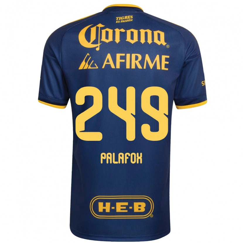 Danxen Mujer Camiseta José Palafox #249 Azul Real Amarillo 2ª Equipación 2026/27 La Camisa