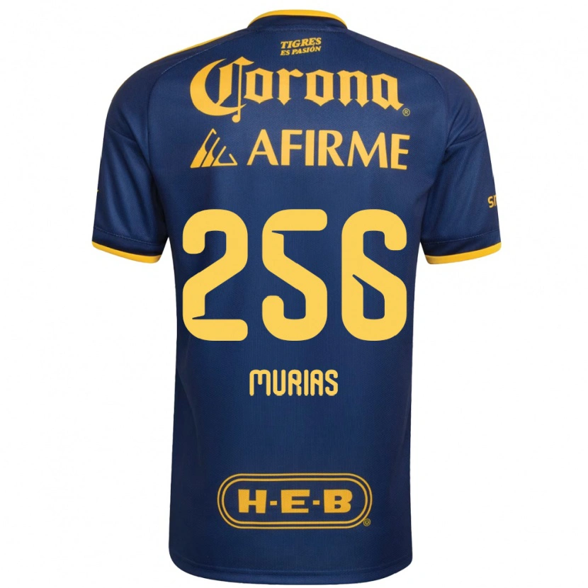 Danxen Mujer Camiseta Mauricio Murias #256 Azul Real Amarillo 2ª Equipación 2026/27 La Camisa