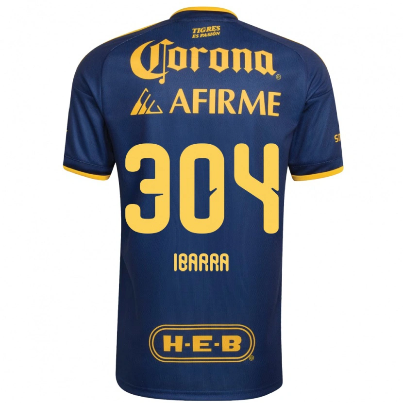 Danxen Mujer Camiseta Luis Ibarra #304 Azul Real Amarillo 2ª Equipación 2026/27 La Camisa