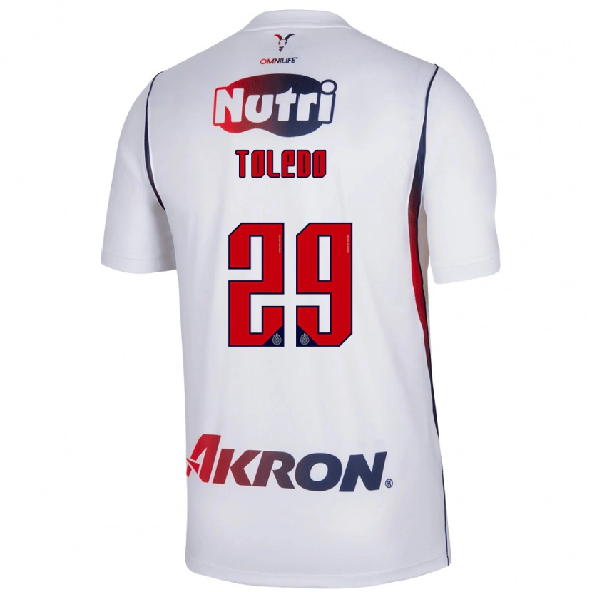 Danxen Mujer Camiseta Wendy Toledo #29 Blanco Azul Marino Rojo 2ª Equipación 2026/27 La Camisa