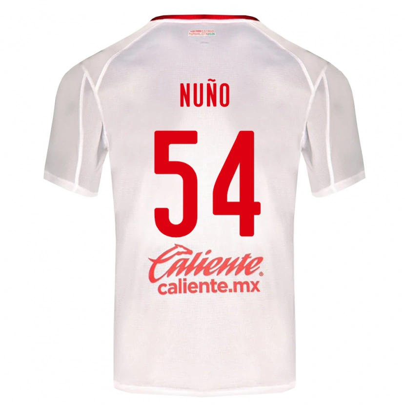 Danxen Mujer Camiseta Raúl Nuño #54 Blanco Verde Rojo 2ª Equipación 2026/27 La Camisa