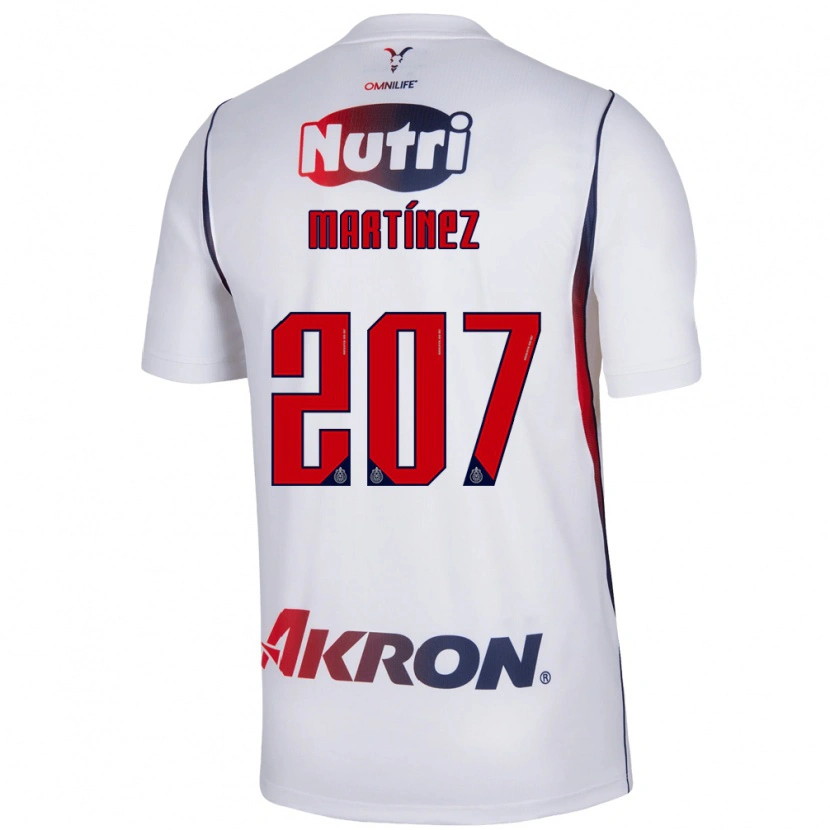 Danxen Mujer Camiseta Raúl Martínez #207 Blanco Azul Marino Rojo 2ª Equipación 2026/27 La Camisa
