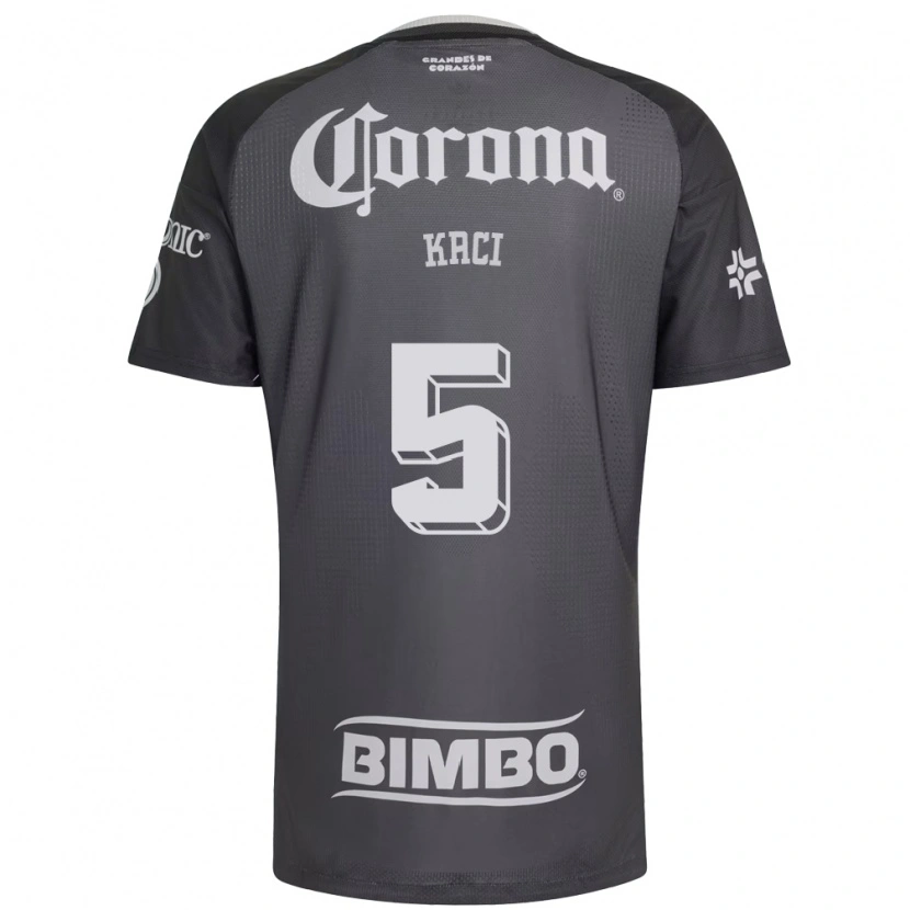 Danxen Mujer Camiseta Aurelie Kaci #5 Gris Blanco Negro 2ª Equipación 2026/27 La Camisa