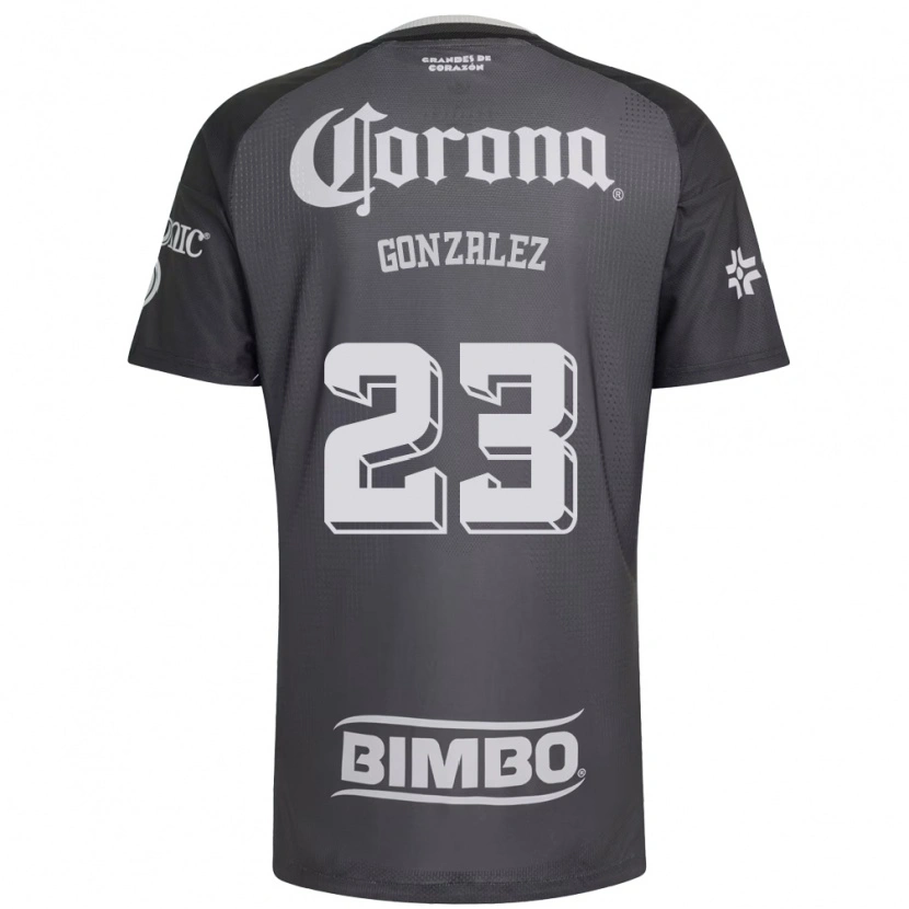 Danxen Mujer Camiseta Itzel Gonzalez #23 Gris Blanco Negro 2ª Equipación 2026/27 La Camisa