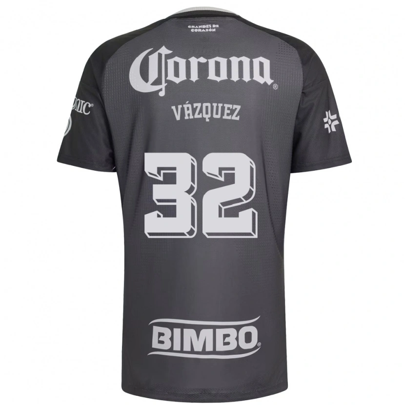 Danxen Mujer Camiseta Miguel Vázquez #32 Gris Blanco Negro 2ª Equipación 2026/27 La Camisa