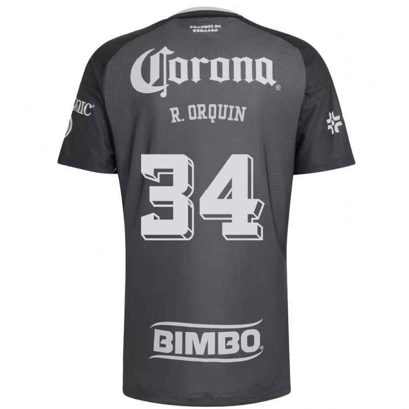 Danxen Mujer Camiseta Ralph Orquin #34 Gris Blanco Negro 2ª Equipación 2026/27 La Camisa
