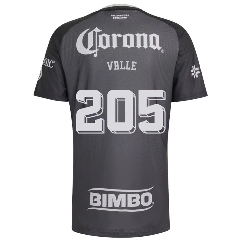 Danxen Mujer Camiseta Jhovani Valle #205 Gris Blanco Negro 2ª Equipación 2026/27 La Camisa