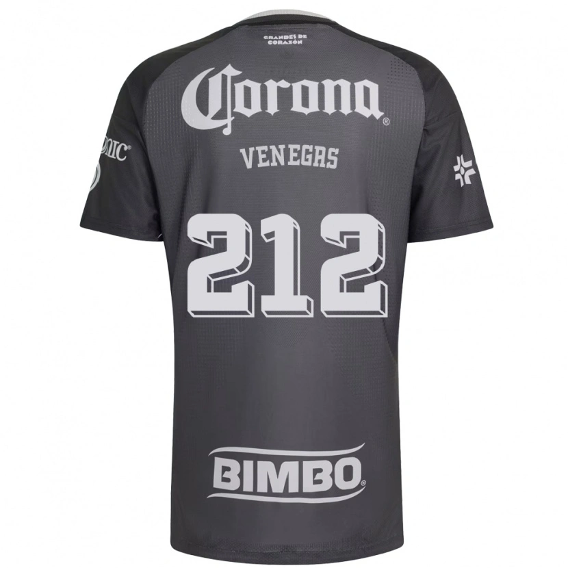 Danxen Mujer Camiseta Sebastián Venegas #212 Gris Blanco Negro 2ª Equipación 2026/27 La Camisa